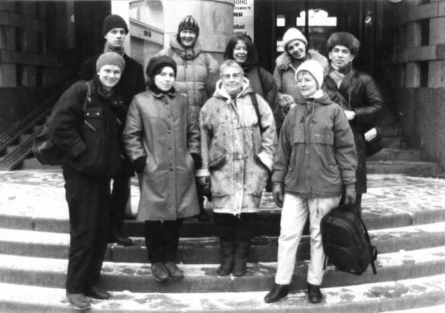 Finland  Helsinki: On Steps Of The 'Buddhist House'