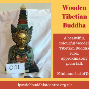 Wooden Tibetian Buddha