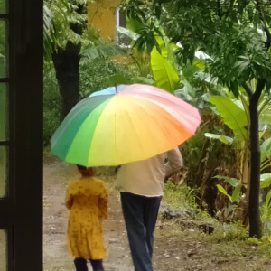 Suvajri with Grand father Dh. Kushalin