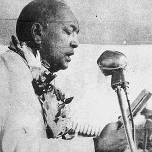 Dr Ambedkar at his conversion to Buddhism