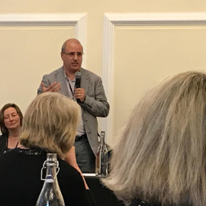 Vishvapani speaking at the Parliamentarians event