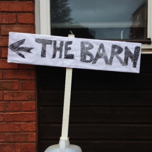 This way to the barn