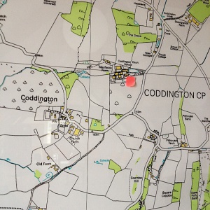Map of Coddington village