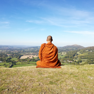 Thai monk from Norway in Herefordshire