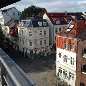 View from top of Hamburg Buddhist Centre