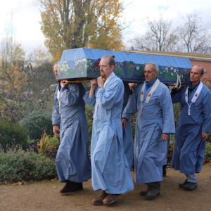 Bearing the coffin to the burial site