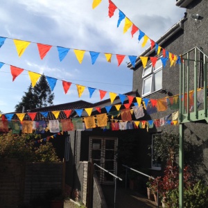 flags for Triratna day