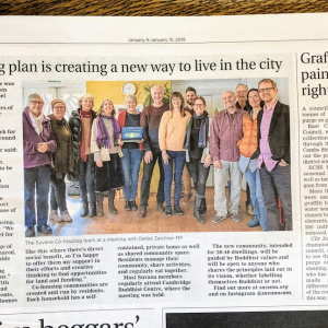 An article about the Suvana Cohousing Project in the 'Cambridge Independent'