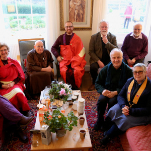 Some of the visitors from other Buddhist traditions who were hosted by Adhisthana