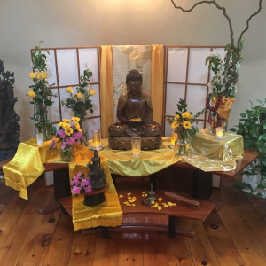 The Portsmouth Buddhist Centre, U.S., celebrated Buddha day with Aryaloka Buddhist Centre