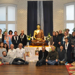 Some of the Berlin Sangha at Bhante's funeral event 