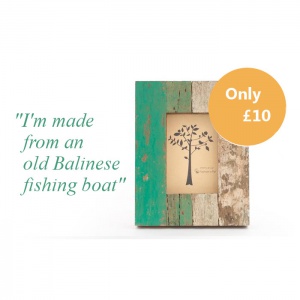 A picture of a recycled Picture frame that is only £10 from Evolution Stores.