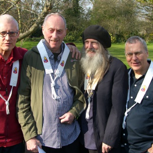 Surata, Jyotipala, Aloka and Padmavajra, all Ordained by Bhante in 1976.