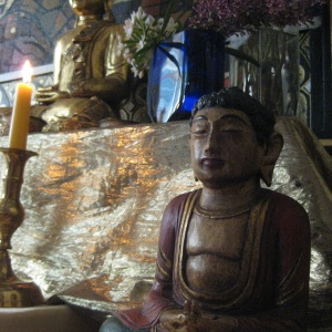 Buddha with a unique mudra
