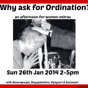 Why Ask for Ordination?