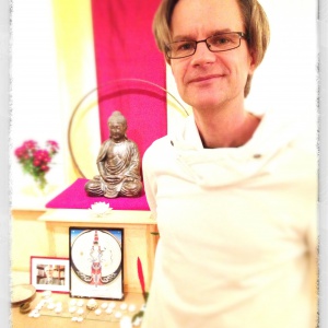 Al after his mitra ceremony on Sangha Day 2012