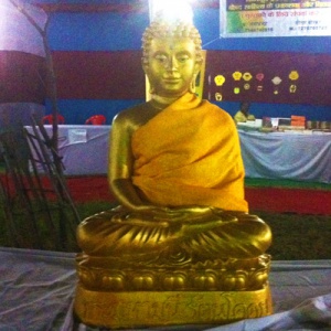 golden buddha (outside the tents)