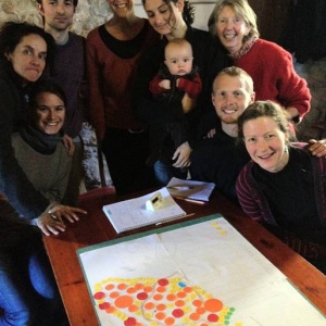 The Ecodharma Forest Garden project team