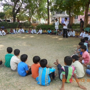 Children and youths participated in People's Karate Camp