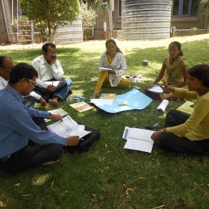 Anushri in discussion group.